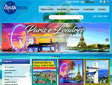 Tablet Screenshot of costaoesteturismo.com.br